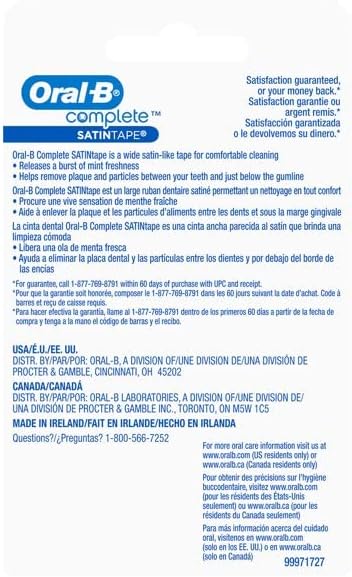 Oral B Satin Tape Mint 25M (Pack of 6) - Image 2