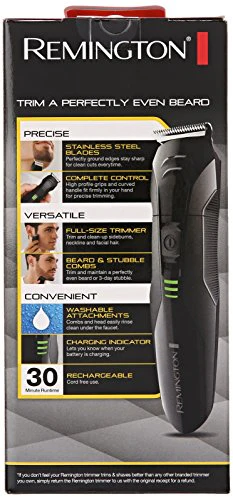 Remington PG6015A Rechargeable Stubble and Beard Trimmer, Black - Image 8