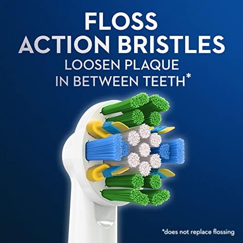 Oral-B Floss Action Replacement Brush Heads for an Oral-B Electric Toothbrush, Pack of 4 - Image 2