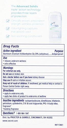 Secret Clinical Strength Soft Solid Sensitive Unscented Deodorant, 1.6 oz (Pack of 1) - Image 2