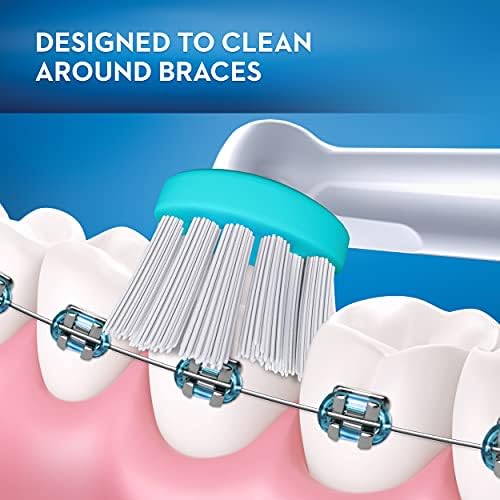 Oral-B Electric Toothbrush Replacement Head, Ortho, 1 Count (Pack of 1), White, for Braces, Compatible with Oral-B Vitality, Precision Clean, TriZone, Braun Electric Toothbrush - Image 4