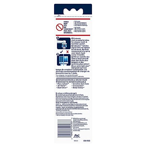 Oral-B Precision Clean Replacement Brush Heads for an Oral-B Electric Toothbrush, Pack of 2 - Image 3