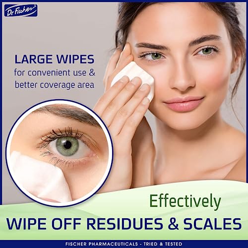 Dr. Fischer Eyelid Wipes - Purified, Non-Irritating, Pre-moistened Eye Wipes for Cleansing Sensitive Skin. Hypoallergenic Make-up Remover (30) - Image 4