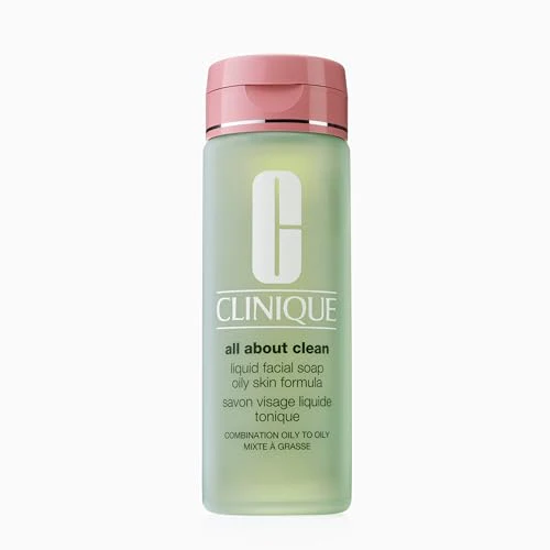Clinique 3-Step All About Clean Liquid Facial Cleanser Soap For Oily Skin Types