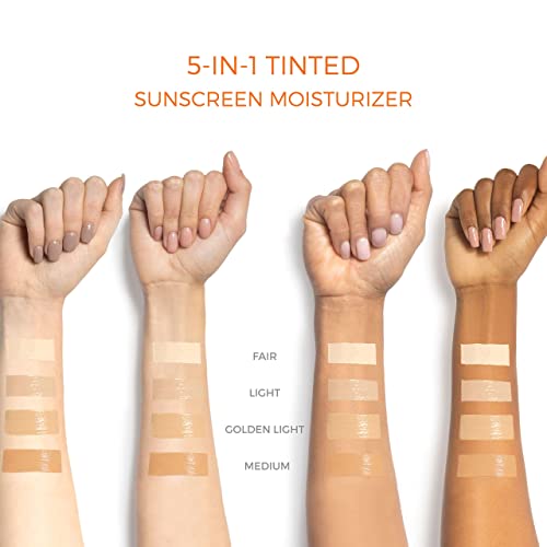 Suntegrity Tinted 5 in 1 Mineral Sunscreen for Face (SPF 30-2 oz) - Golden Light | BB Cream Moisturizer with Physical UVA/UVB Broad Spectrum Protection | Safe for Sensitive Skin - Image 3