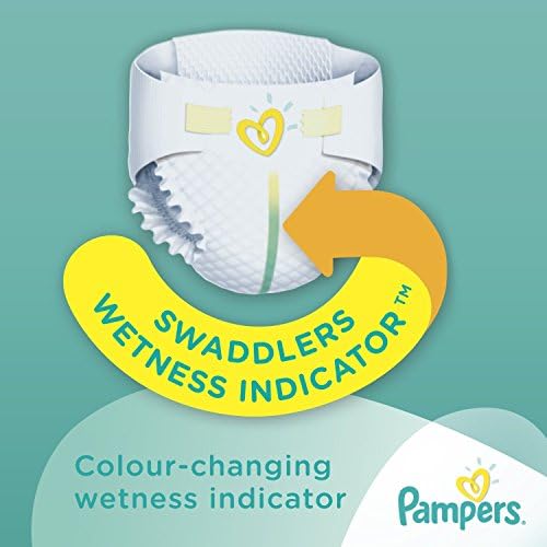 Pampers Swaddlers Sensitive Disposable Diapers Newborn Size 0 (> 10 lb), 80 Count, Super - Image 4