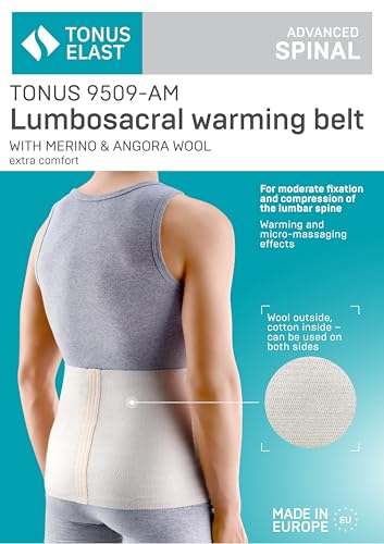 Deluxe Medical Grade Angora & Merino Wool Warming Belt, Rheumatic Back Pain Thermal Brace, RADICULITIS Warmer, Lumbar Kidney Support (XX-Large) - Image 3