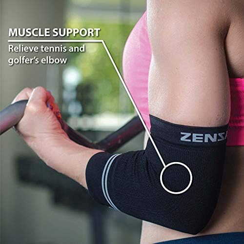 Zensah Compression Tennis Elbow Sleeve for Elbow Tendonitis, Tennis Elbow, Golfer's Elbow - Elbow Support, Elbow Brace - Image 5