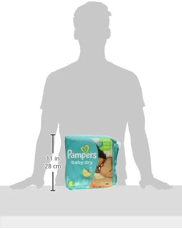 Pampers Baby Dry Diapers - Size 4-28 ct - Image 2