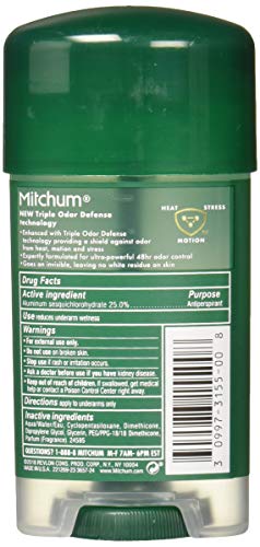 (Pack of 4) Mitchum Power Gel Anti-Perspirant Deodorant Unscented 2.25 oz (*Packaging may vary) - Image 2