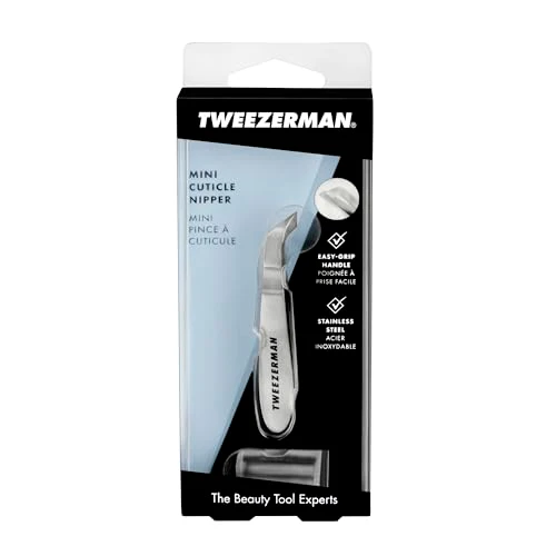Tweezerman Men's Mini Hangnail Squeeze Snip Nipper, Silver - Image 9