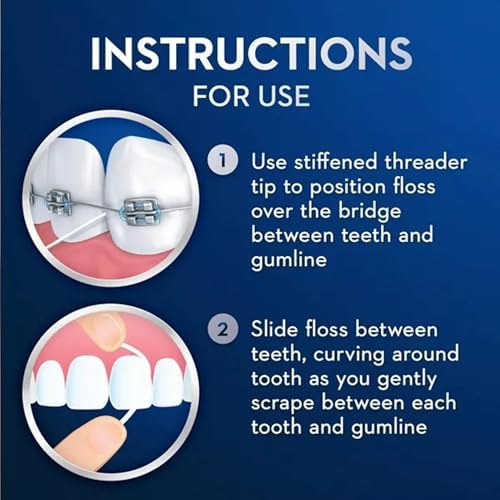 Oral-B Threader Floss 30 Count: 6 Envelopes of 5 Threaders (Pack of 3) - Image 5