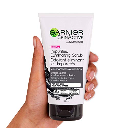 Garnier SkinActive Charcoal Blackhead Eliminating Scrub, 5 Fl Oz (150mL), 1 Count (Packaging Mary Vary) - Image 3