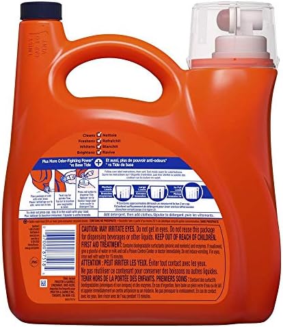 Tide Plus Febreze Fresh Sport Odor Defense HE Turbo Clean Liquid Laundry Detergent, Active Fresh Scent (89 Loads), 138 Fl Oz - Packaging May Vary - Image 2