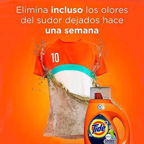 Tide Plus Febreze Fresh Sport Odor Defense HE Turbo Clean Liquid Laundry Detergent, Active Fresh Scent (89 Loads), 138 Fl Oz - Packaging May Vary - Image 5