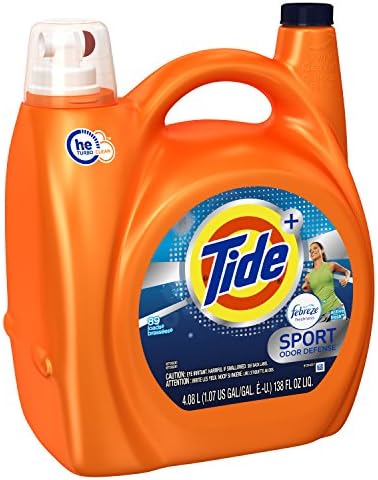 Tide Plus Febreze Fresh Sport Odor Defense HE Turbo Clean Liquid Laundry Detergent, Active Fresh Scent (89 Loads), 138 Fl Oz - Packaging May Vary - Image 8