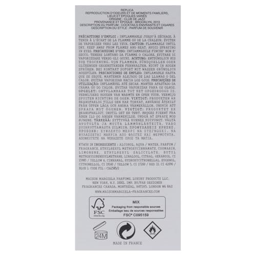 Maison Martin Margiela 'Replica' Jazz Club EDT for Men 100ml Rare,3.38 Fl Oz (Pack of 1) - Image 6