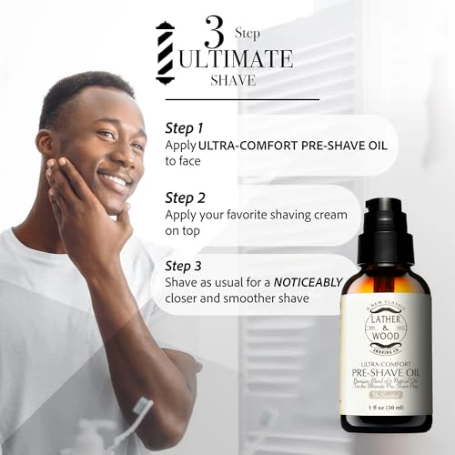 Best Pre-Shave Oil, Unscented, Premium Shaving Oil for Effortless Smooth Irritation-free Shave. 1 Oz - Image 2