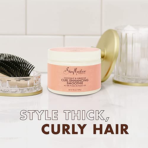 SheaMoisture Curl & Shine Shampoo, Conditioner, 13 Oz Ea + Curl Enhancing Smoothie, 12 Oz – Coconut & Hibiscus Premium Gift Set (3 Piece Set) - Image 5