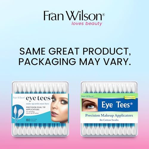 Fran Wilson EYE TEES COTTON TIPS 80 Count (2 PACK) - Precision Makeup Applicator, Double-sided Swabs with Pointed and Rounded Ends for Perfect Blending, Effective Cleaning and Precise Touch-ups - Image 2