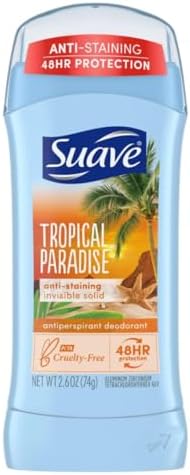 Suave Deodorant 2.6 Ounce 24Hr Tropic Paradise Invis. Solid (76ml) (2 Pack) - Image 2