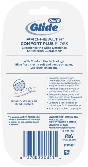 Oral-B Glide Pro-Health Comfort Plus Floss Mint - 43.7 yds., Pack of 4 - Image 5