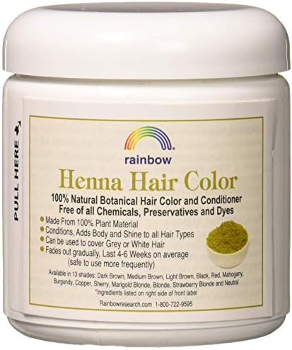Rainbow Research Henna Hair Color and Conditioner Persian Dark Brown Sable - 4 oz - Image 2