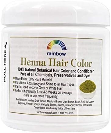 Rainbow Research Henna Hair Color and Conditioner Persian Dark Brown Sable - 4 oz - Image 3