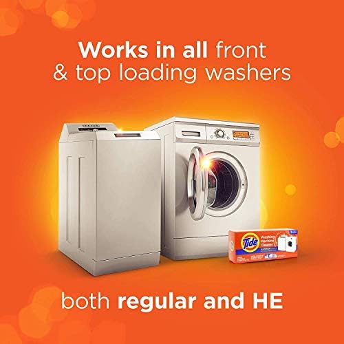 Washing Machine Cleaner by Tide, 10 Count, NEW Milder Scent with the Power of Oxi, Washer Machine Cleaner Powder Detergent for Front and Top Loader Machines (Packaging May Vary) - Image 2