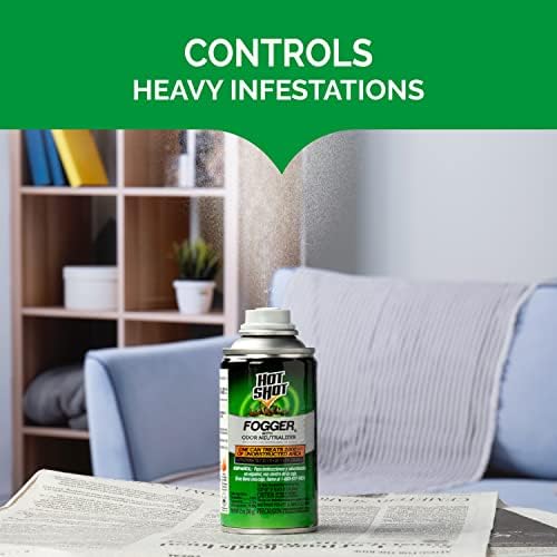 Hot Shot Fogger With Odor Neutralizer, Kills Roaches, Ants, Spiders & Fleas, 3 Count, 2 Ounce Pack of 2 - Image 7