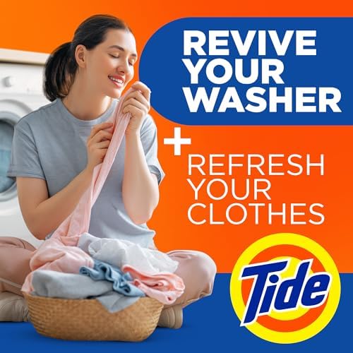 Washing Machine Cleaner by Tide, Washer Machine Cleaner with Oxi for Front and Top Loader Washer Machines, Deep Cleaning Residue & Odor Eliminator, 21 Month Supply - Image 5