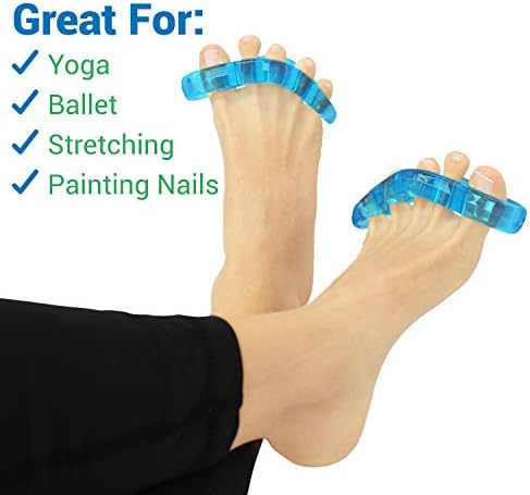 VIVEsole Toe Separators for Men & Women Medium (2 Pairs) - Silicone Gel Spreaders - Therapeutic Spa Stretchers for Plantar Fasciitis, Bunions, Overlapping Hammer Toe Spacers - Metatarsal Yoga Cushion - Image 5
