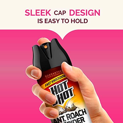 Hot Shot Ant & Roach Plus Germ Killer, Fresh Floral Scent Aerosol, 17.5-Ounce, 12-Pack - Image 5
