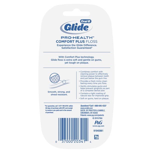 Oral-B Glide Pro-Health Comfort Plus Floss Mint - 43.7 yds, Pack of 2 - Image 5