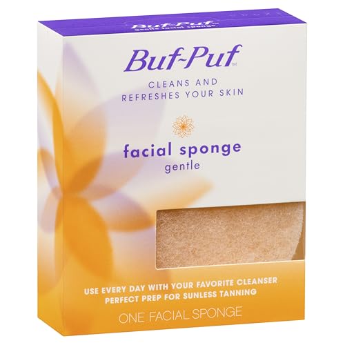 Buf-Puf Gentle Facial Sponge, Dermatologist Developed, Removes Deep Down Dirt & Makeup That Causes Breakouts and Blackheads, Reusable, Exfoliating, 3 Count - Image 9