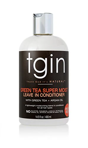 tgin Green Tea Super Moist Leave in Conditioner for Curly, Coily and Wavy Hair, with Argan Oil, Shea Butter and Green Tea, Moisturizes and Nourishes Dry Hair, 13 oz - Image 10