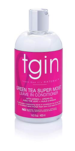 tgin Green Tea Super Moist Leave in Conditioner for Curly, Coily and Wavy Hair, with Argan Oil, Shea Butter and Green Tea, Moisturizes and Nourishes Dry Hair, 13 oz - Image 9