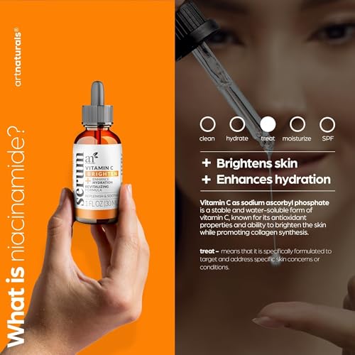 artnaturals Anti-Aging Vitamin C Serum - (1 Fl Oz / 30ml) - with Hyaluronic Acid and Vit E - Wrinkle Repairs Dark Circles, Fades Age Spots and Sun Damage - Enhanced 20% Vitamin C - Image 3