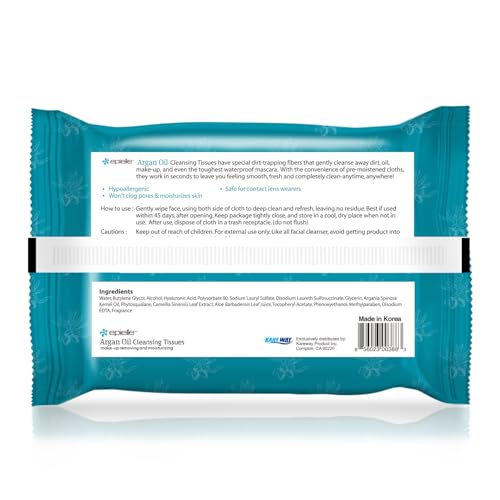 Epielle OG Makeup Remover Cleansing Wipes | Gentle for All Skin Types | Daily Facial Towelettes | Ideal Beauty Gift, Spa Day Set | 4-Pack | Korean Skincare - Image 7