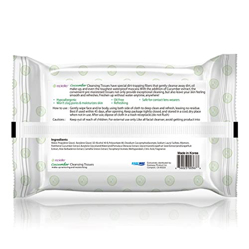 Epielle OG Makeup Remover Cleansing Wipes | Gentle for All Skin Types | Daily Facial Towelettes | Ideal Beauty Gift, Spa Day Set | 4-Pack | Korean Skincare - Image 9