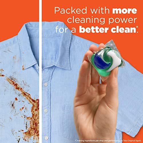 Tide PODS Liquid Laundry Detergent Soap Pacs, HE Compatible, 57 Count, Powerful 3-in-1 Clean in one Step, Original Scent - Image 2