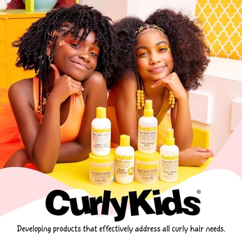 CurlyKids Textured Hair Care Set with Hair Detangler Spray, Kids Shampoo, Conditioner & Creme for Curly, Frizzy, & Wavy Hair | Sulfate & Paraben-Free Formula to Detangle, Hydrate, and Revitalize Curls - Image 7