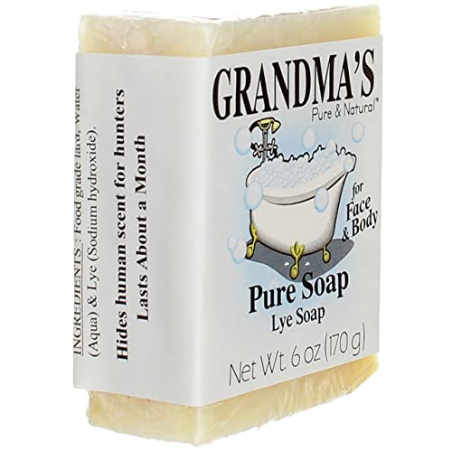 Grandma's Pure Lye Soap Bar - 6.0 oz Unscented Face & Body Wash Cleans with No Detergens, Dyes & Fragrances - 60018, pack-of-6 - Image 3