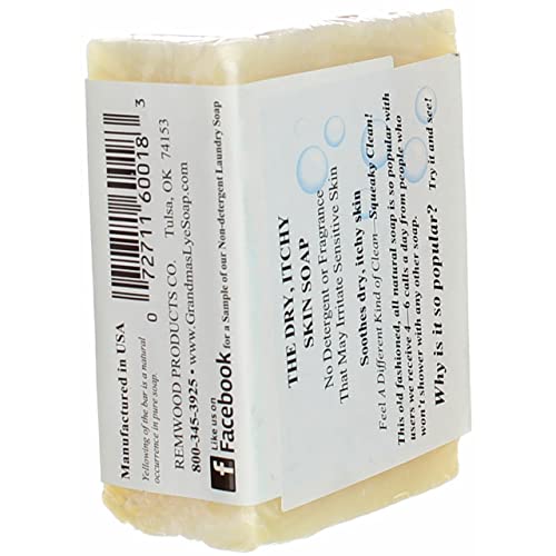 Grandma's Pure Lye Soap Bar - 6.0 oz Unscented Face & Body Wash Cleans with No Detergens, Dyes & Fragrances - 60018, pack-of-6 - Image 4