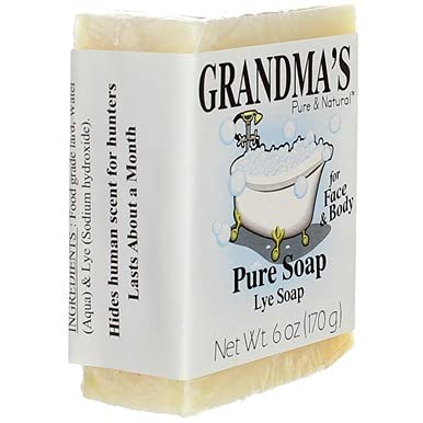 Grandma's Pure Lye Soap Bar - 6.0 oz Unscented Face & Body Wash Cleans with No Detergens, Dyes & Fragrances - 60018, pack-of-6 - Image 6