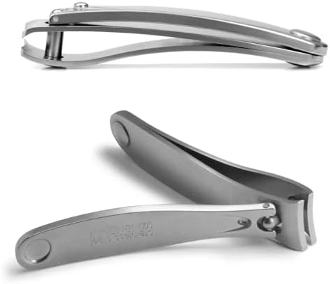 GERMANIKURE Professional Nail Clipper - FINOX Surgical Stainless Steel Manicure and Pedicure Tools in Leather Case- Ethically Made in Solingen Germany - Travel Size Nail Care - Image 4