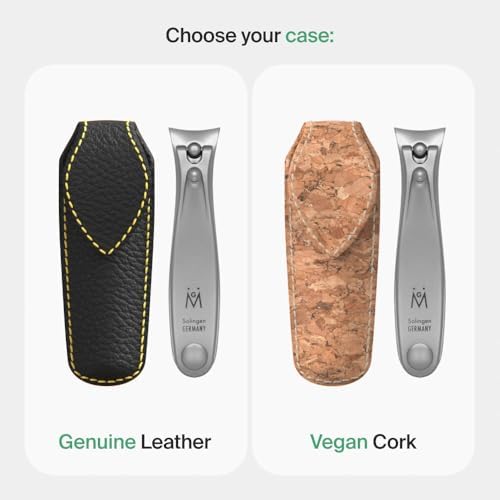 GERMANIKURE Professional Nail Clipper - FINOX Surgical Stainless Steel Manicure and Pedicure Tools in Leather Case- Ethically Made in Solingen Germany - Travel Size Nail Care - Image 5