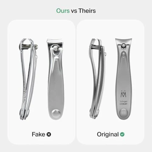 GERMANIKURE Professional Nail Clipper - FINOX Surgical Stainless Steel Manicure and Pedicure Tools in Leather Case- Ethically Made in Solingen Germany - Travel Size Nail Care - Image 8