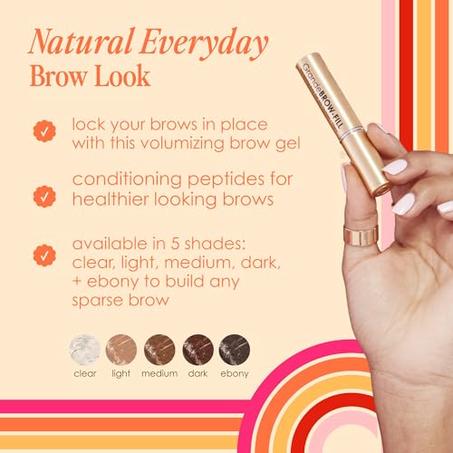 Grande Cosmetics GrandeBROW-FILL Volumizing Brow Gel, Tinted or Clear Eyebrow Mascara, Soft Flexible Hold, Water Resistant - Image 4