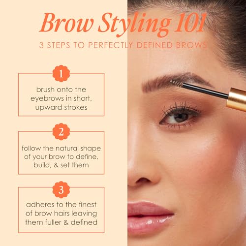 Grande Cosmetics GrandeBROW-FILL Volumizing Brow Gel, Tinted or Clear Eyebrow Mascara, Soft Flexible Hold, Water Resistant - Image 6